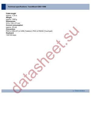 G80-11900LPMUS-2 datasheet  